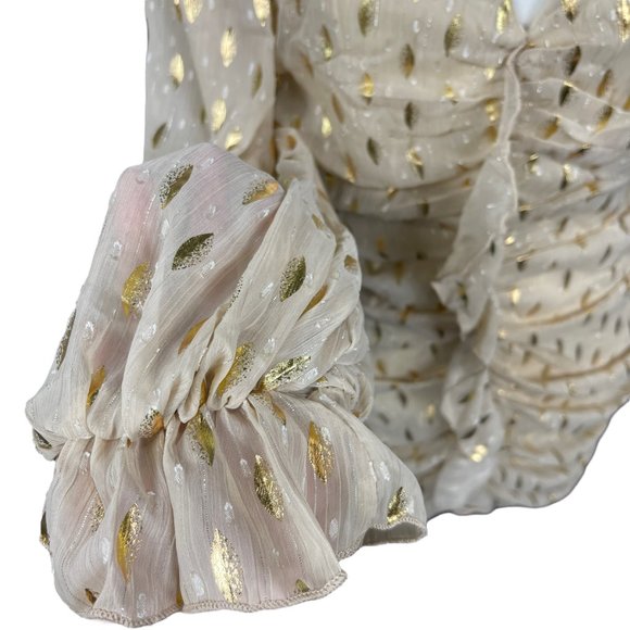 NWT Fashion Nova Always Chasing Ruched Mini Dress Taupe Women's XL 1X Shimmer - Picture 8 of 9